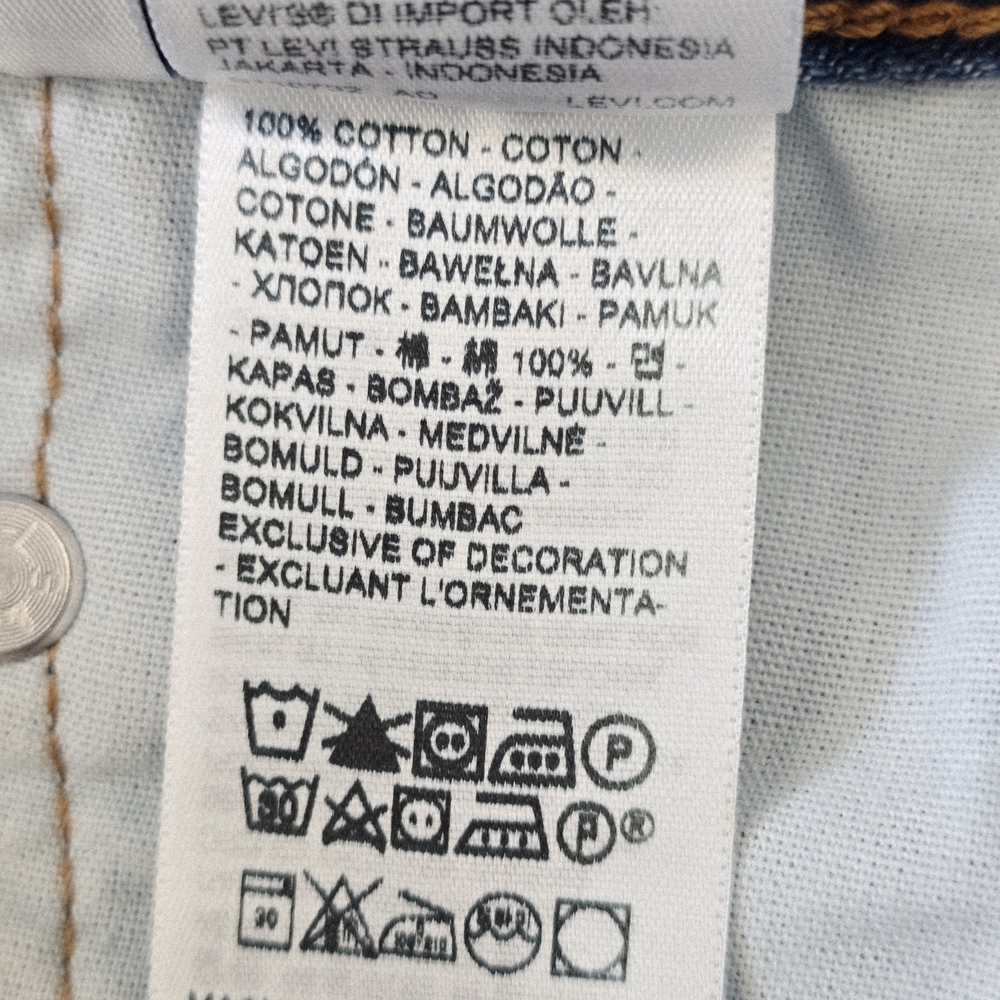NWT Levi's Premium 501 90s Straight Jeans Blue Size 29 - Picture 7 of 7